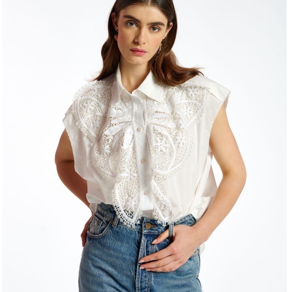 Elegant White Lace Blouse